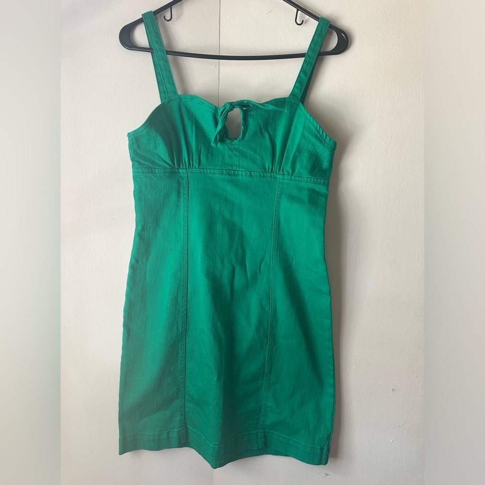 Gianni Bini Kelly green jumper mini dress size small